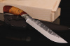 Нож "Таёжный" 95х18(эл.ковки), рукоять береста/бубинга помеле. 
